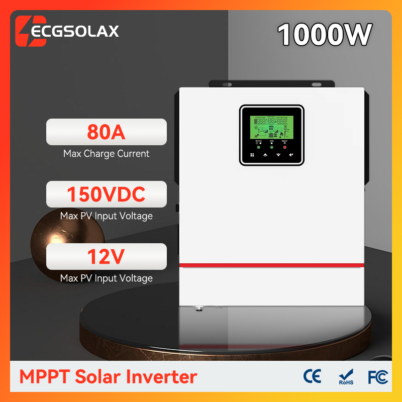 Drone Solar Charger - ECGSOLAX 1KW Onduleur solaire hybride 12V