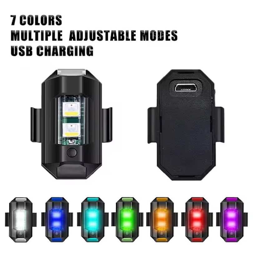 Drone Beacon Light - Feux stroboscopiques LED universels pour moto,
