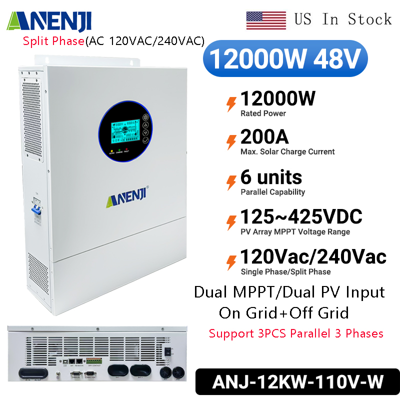 Drone Solar Charger - Onduleur solaire hybride ANENJI 12KW 48V