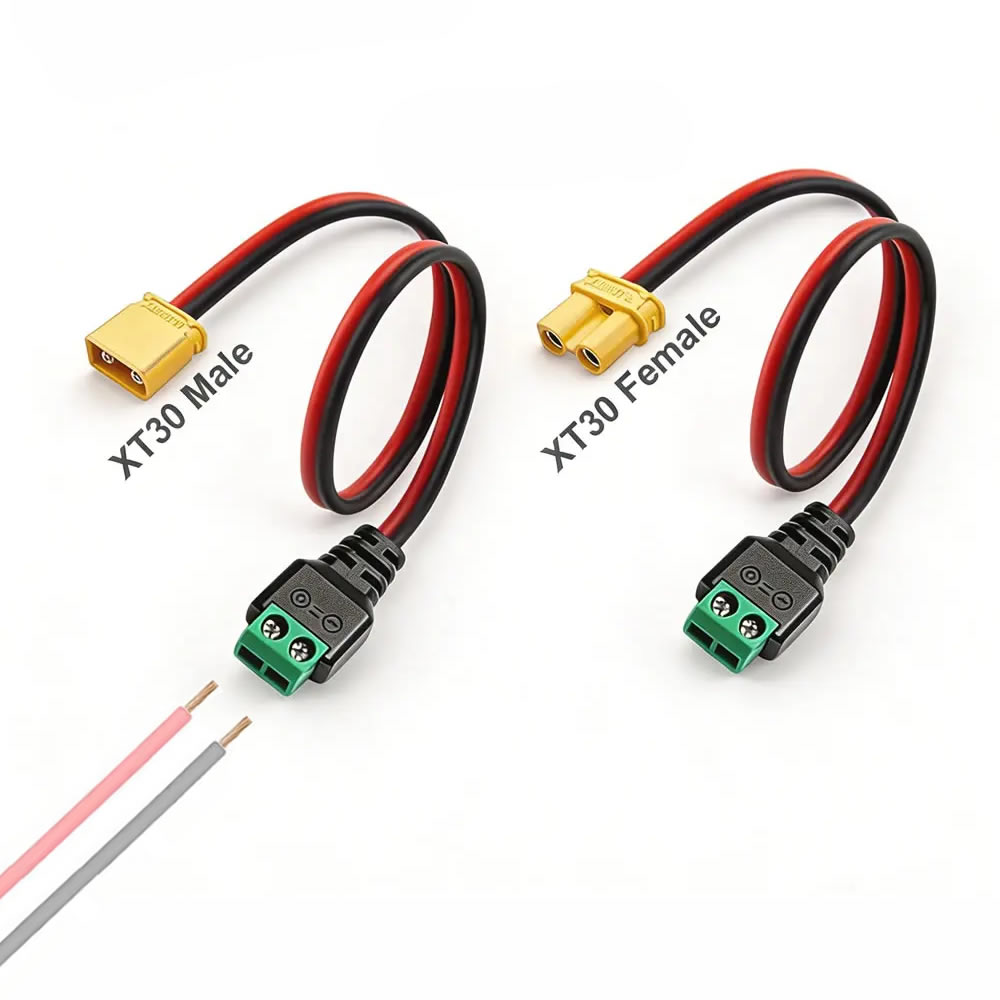 Drone Battery Adapter - Connecteur mâle-femelle XT30 vers adaptateur à