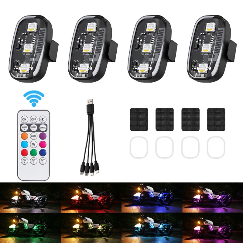 Drone Beacon Light - Feux stroboscopiques LED RGB pour moto