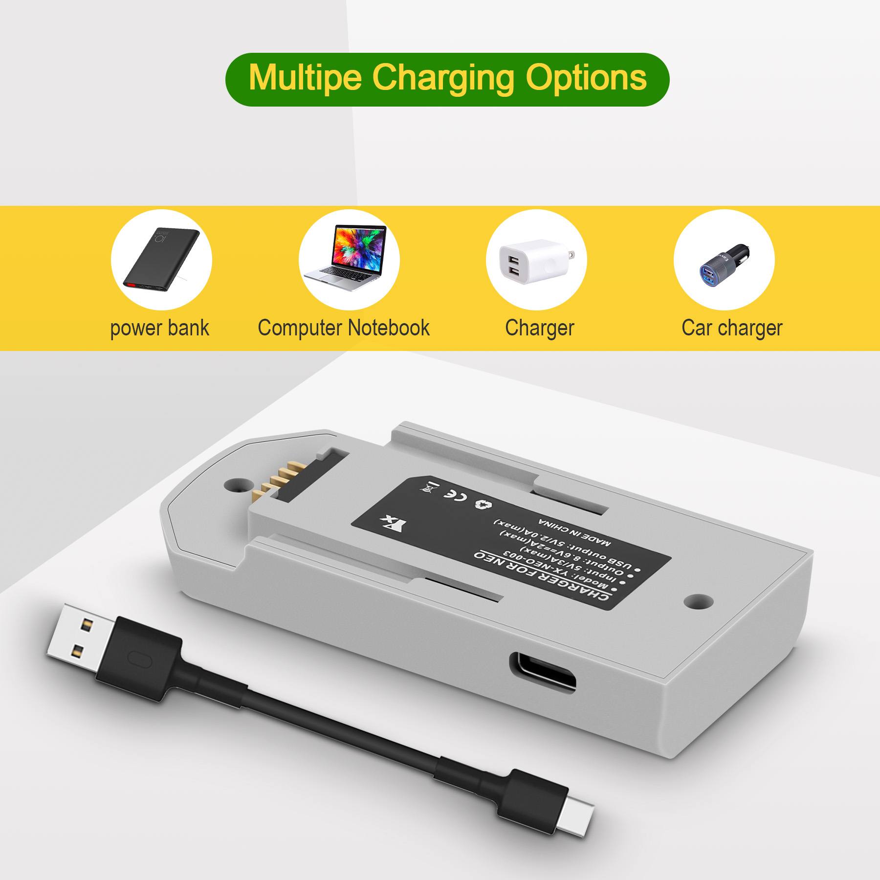 Chargeur de batterie USB bidir - Drone Battery Adapter avis et prix